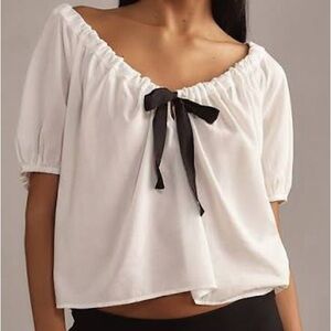 Reformation Tie Neck Top